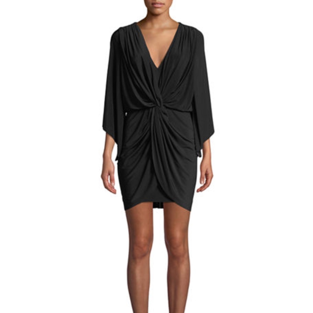 Misa Teget Mini Dress in Black